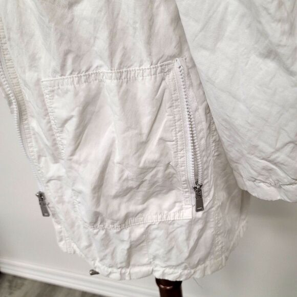 Elie Tahari All Weather Lightweight White Jacket Size Small - Picture 5 of 11